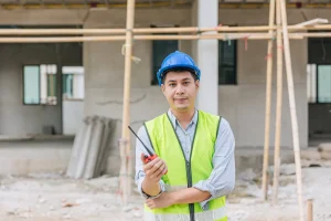 Fotografía de un hombre encargado de ser el residente de obra para supervisar adecuadamente