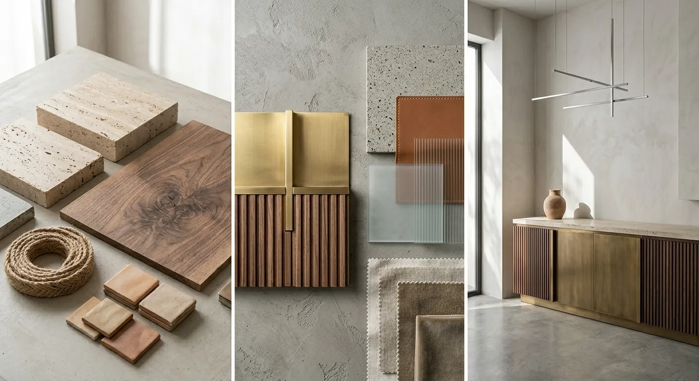 Fotografía a los diferentes materiales requeridos en el servicio de diseño de interiores de GRUPO S3
